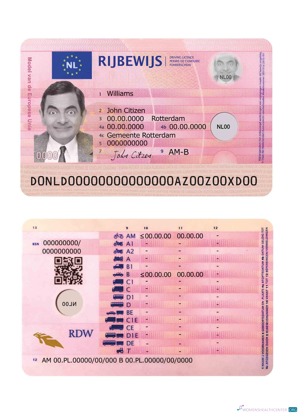 download Netherlands driving license 2014 present